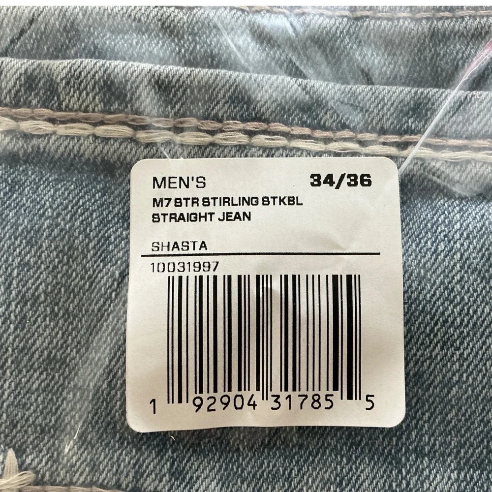 Ariat M7 Slim Fit Straight Leg Jeans‎ Shasta Blue 34/36 New With Tags